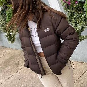 Brown north face puffer 700